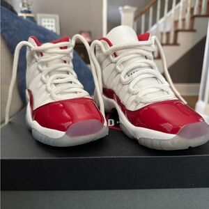 Kids Red and White Sneakers